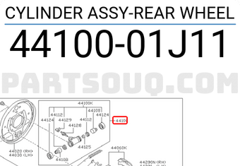 Nissan 4410001J11 CYLINDER ASSY-REAR WHEEL