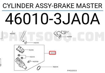 Nissan 460103JA0A CYLINDER ASSY-BRAKE MASTER