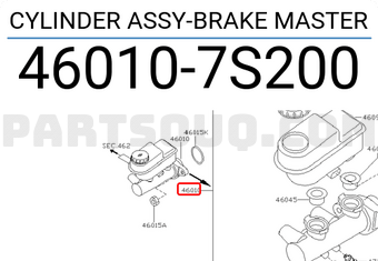 Nissan 460107S200 CYLINDER ASSY-BRAKE MASTER