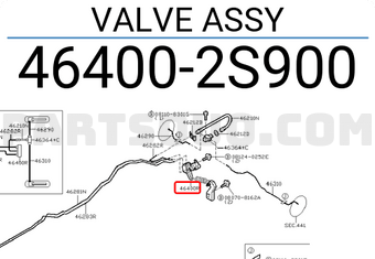 Nissan 464002S900 VALVE ASSY