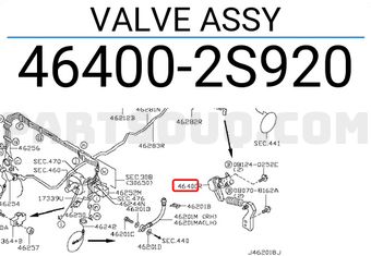 Nissan 464002S920 VALVE ASSY