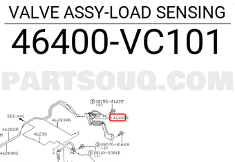 Nissan 46400VC101 VALVE ASSY-LOAD SENSING