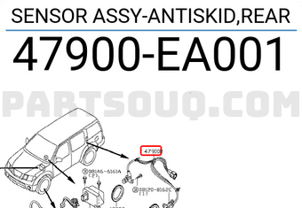 Nissan 47900EA001 SENSOR ASSY-ANTISKID,REAR