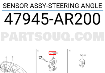 Nissan 47945AR200 SENSOR ASSY-STEERING ANGLE