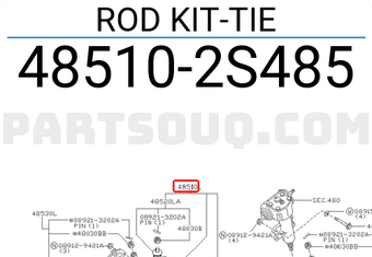 Nissan 485102S485 ROD KIT-TIE