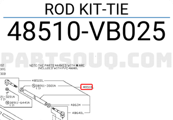 Nissan 48510VB025 ROD KIT-TIE