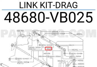 Nissan 48680VB025 LINK KIT-DRAG