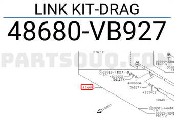 Nissan 48680VB927 LINK KIT-DRAG