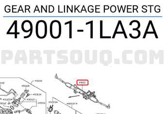 Nissan 490011LA3A GEAR AND LINKAGE POWER STG