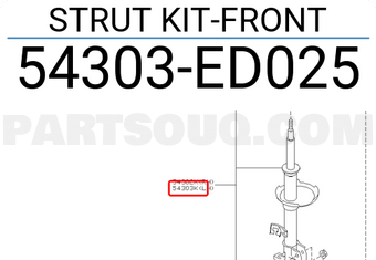 Nissan 54303ED025 STRUT KIT-FRONT