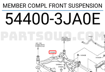 Nissan 544003JA0E MEMBER COMPL FRONT SUSPENSION