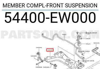 Nissan 54400EW000 MEMBER COMPL-FRONT SUSPENSION