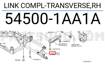 Nissan 545001AA1A LINK COMPL-TRANSVERSE,RH