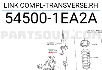 Nissan 545001EA2A LINK COMPL-TRANSVERSE,RH