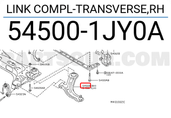 Nissan 545001JY0A LINK COMPL-TRANSVERSE,RH