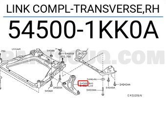 Nissan 545001KK0A LINK COMPL-TRANSVERSE,RH