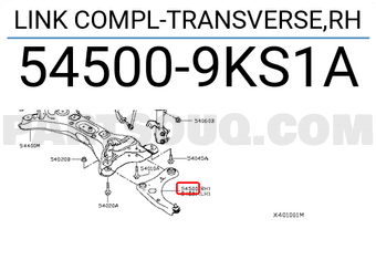 Nissan 545009KS1A LINK COMPL-TRANSVERSE,RH