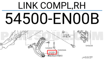Nissan 54500EN00B LINK COMPL,RH