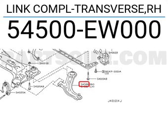 Nissan 54500EW000 LINK COMPL-TRANSVERSE,RH