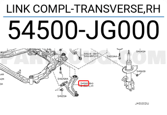 Nissan 54500JG000 LINK COMPL-TRANSVERSE,RH