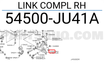 Nissan 54500JU41A LINK COMPL RH