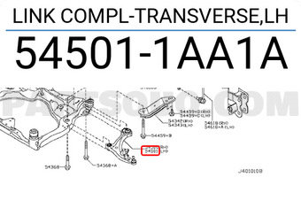 Nissan 545011AA1A LINK COMPL-TRANSVERSE,LH