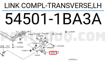Nissan 545011BA3A LINK COMPL-TRANSVERSE,LH