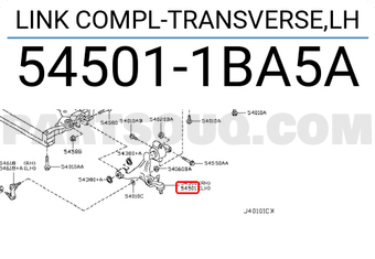 Nissan 545011BA5A LINK COMPL-TRANSVERSE,LH