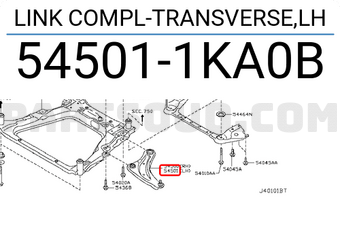 Nissan 545011KA0B LINK COMPL-TRANSVERSE,LH
