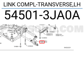 Nissan 545013JA0A LINK COMPL-TRANSVERSE,LH