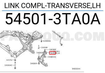 Nissan 545013TA0A LINK COMPL-TRANSVERSE,LH