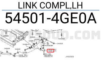 Nissan 545014GE0A LINK COMPL,LH
