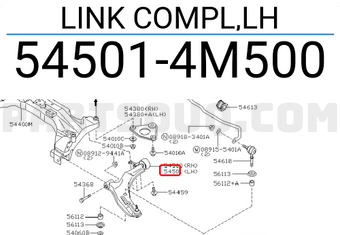 Nissan 545014M500 LINK COMPL,LH