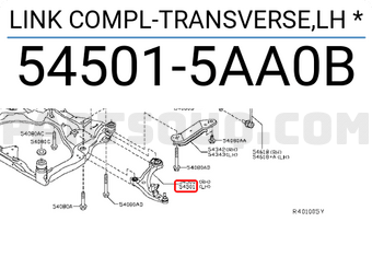 Nissan 545015AA0B LINK COMPL-TRANSVERSE,LH *