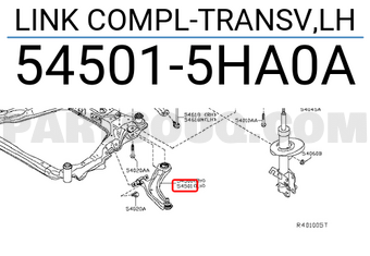 Nissan 545015HA0A LINK COMPL-TRANSV,LH
