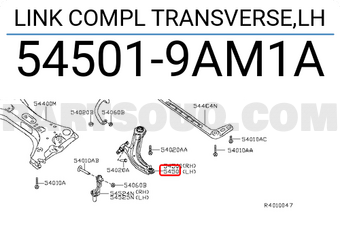 Nissan 545019AM1A LINK COMPL TRANSVERSE,LH