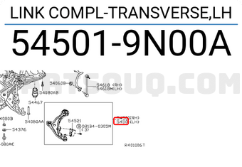Nissan 545019N00A LINK COMPL-TRANSVERSE,LH