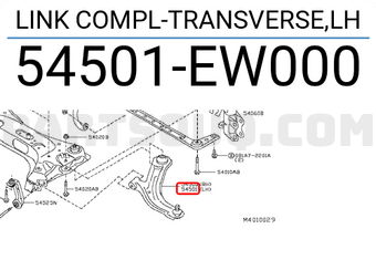 Nissan 54501EW000 LINK COMPL-TRANSVERSE,LH
