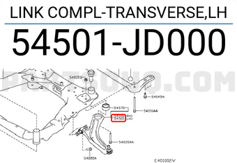 Nissan 54501JD000 LINK COMPL-TRANSVERSE,LH
