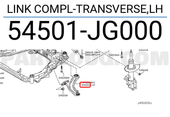 Nissan 54501JG000 LINK COMPL-TRANSVERSE,LH