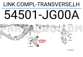 Nissan 54501JG00A LINK COMPL-TRANSVERSE,LH