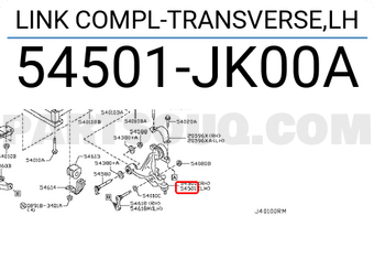 Nissan 54501JK00A LINK COMPL-TRANSVERSE,LH