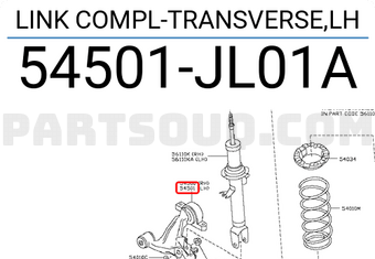 Nissan 54501JL01A LINK COMPL-TRANSVERSE,LH