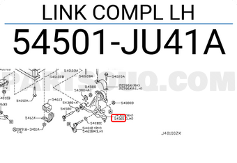 Nissan 54501JU41A LINK COMPL LH