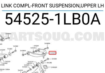 Nissan 545251LB0A LINK COMPL-FRONT SUSPENSION,UPPER LH