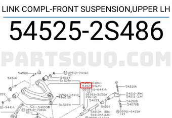 Nissan 545252S486 LINK COMPL-FRONT SUSPENSION,UPPER LH