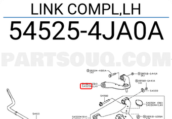 Nissan 545254JA0A LINK COMPL,LH
