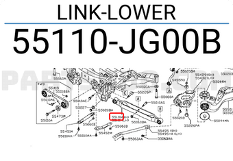 Nissan 55110JG00B LINK-LOWER