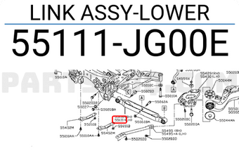Nissan 55111JG00E LINK ASSY-LOWER