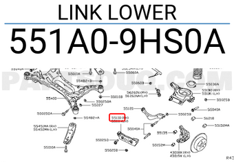 Nissan 551A09HS0A LINK LOWER